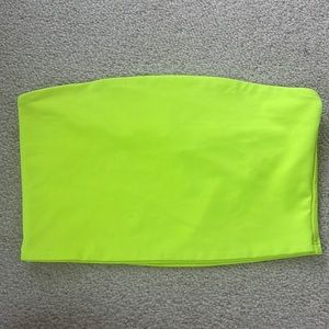 Neon Yellow Tube Top